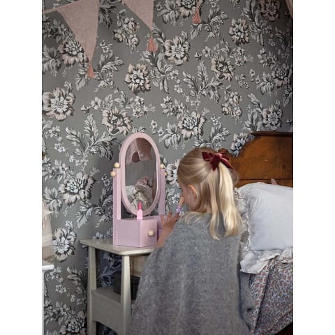 Toaletka z lustrem dla dzieci pastelowy róż Jabadabado 7