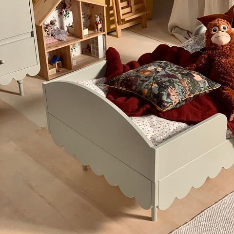 Łóżko dziecięce 90x200 cm Babushka oliwka 2