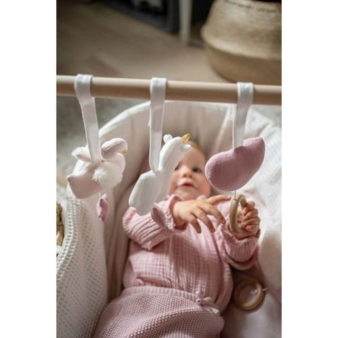 Grzechotki - zawieszki łabędź do stojaka edukacyjnego Jabadabado 2