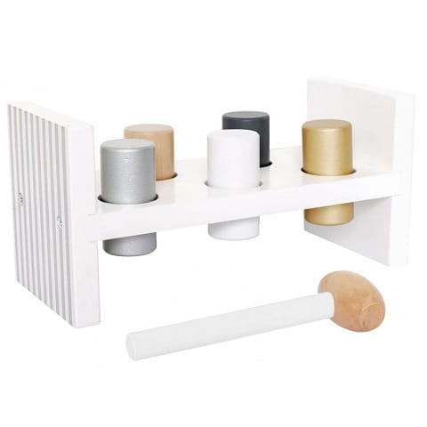 Jabadabado Wbijanka przebijanka biało-srebrna