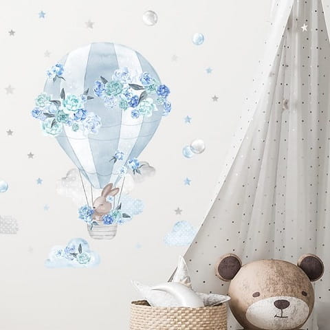 Naklejka ścienna balon niebieski 3