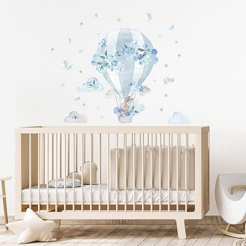Naklejka ścienna balon niebieski 2