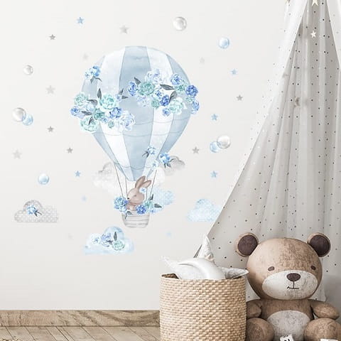 Naklejka ścienna balon niebieski