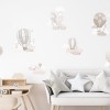Naklejka na ścianę - balony beżowe