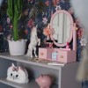 Toaletka z lustrem dla dzieci pastelowy róż Jabadabado 4