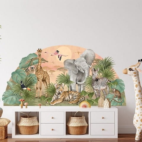 Naklejka na ścianę - safari