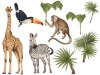 Naklejka na ścianę - safari zwierzęta II 2