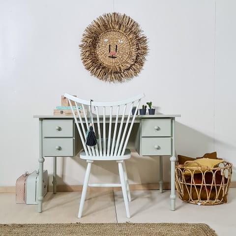 Biurko Babushka oliwka - dziecięce 8