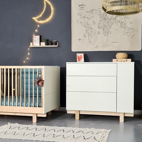 Komoda dziecięca Basic złamana biel