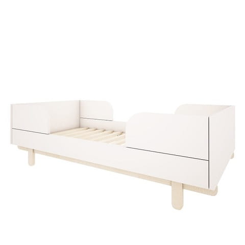 Łóżeczko - łóżko dziecięce 70x140 cm z opcją tapczanika Basic złamana biel 2