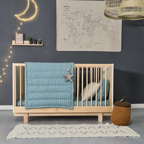 Łóżeczko - łóżko dziecięce 70x140 cm z opcją tapczanika Basic złamana biel 9