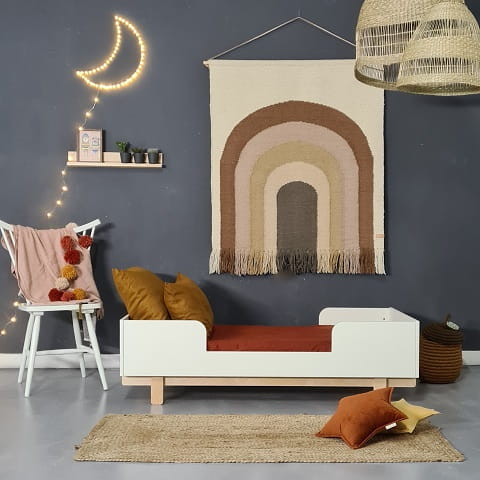 Łóżeczko - łóżko dziecięce 70x140 cm z opcją tapczanika Basic złamana biel 10