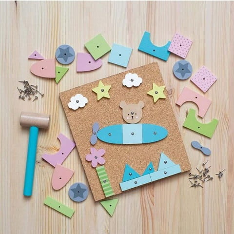 Przybijanka - drewniana układanka z młotkiem, Jabadabado 1