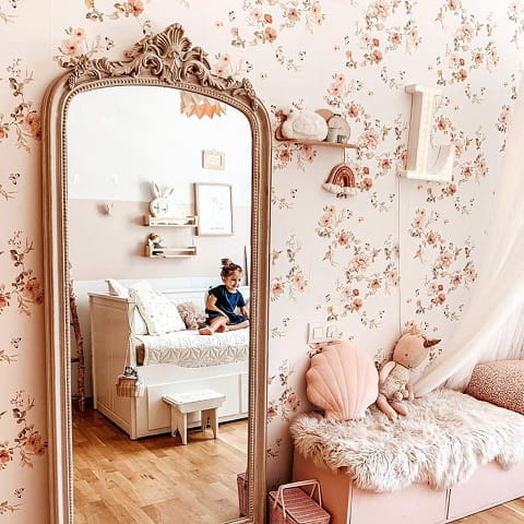 Tapeta dziecięca Floral Vintage Kwiaty 1