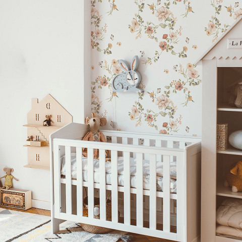 Tapeta dziecięca Floral Vintage Kwiaty  3