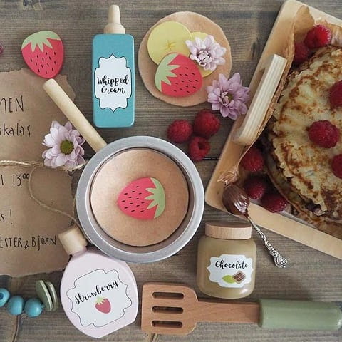 Naleśniki drewniany zestaw do smażenia naleśników Jabadabado 1