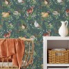 Tapeta dziecięca Woodland Green zielona w brytach 1