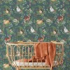 Tapeta dziecięca Woodland Green zielona w brytach 3