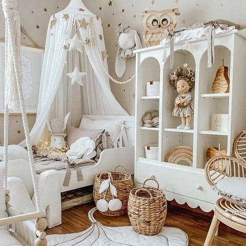 Regał Babushka biały dziecięcy