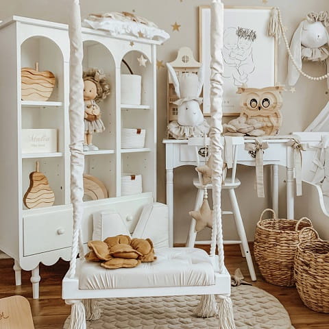 Regał Babushka biały dziecięcy 5