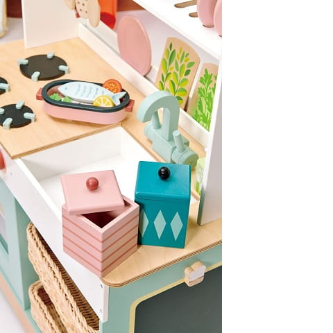 Duża drewniana kuchnia, Tender Leaf Toys 5