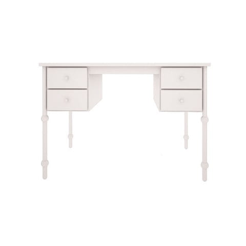 Biurko dziecięce Babushka białe 4