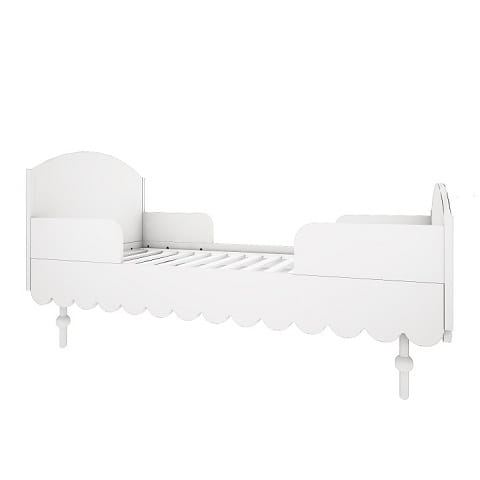 Łóżeczko Babushka 70x140 cm i tapczanik 2w1 białe 10