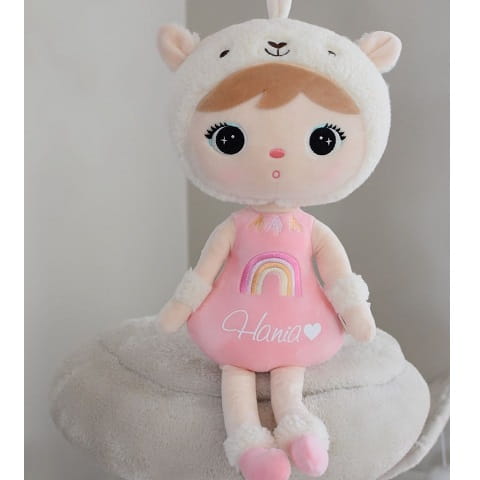 Lalka Metoo Alpaka różowa 48 cm z imieniem