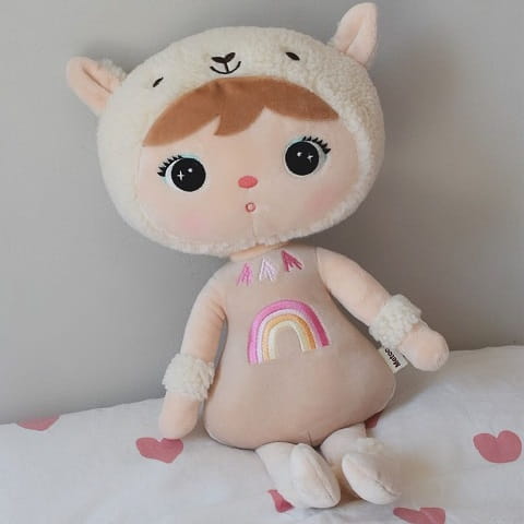 Lalka Metoo Alpaka beżowa 48 cm z imieniem 2