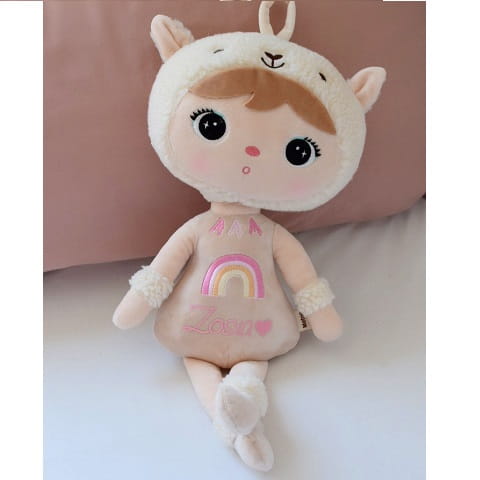 Lalka Metoo Alpaka beżowa 48 cm z imieniem 1