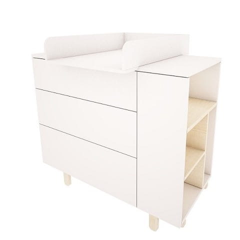 Przewijak dziecięcy Basic złamana biel  1