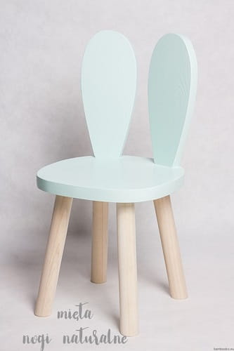 Bambooko drewniany stolik + 1 krzesełko Króliczek 13