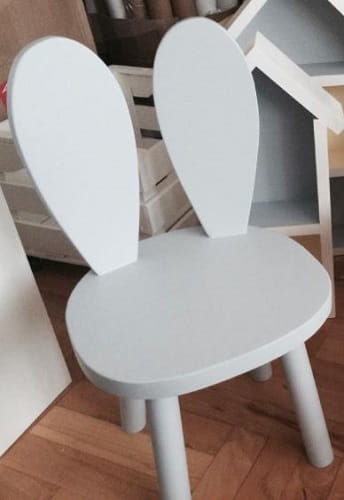 Bambooko drewniany stolik + 1 krzesełko Króliczek 22