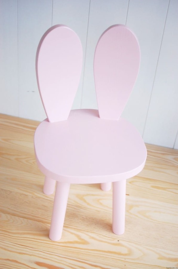 Drewniany stolik + 2 krzesełka Króliczek, Bambooko 9