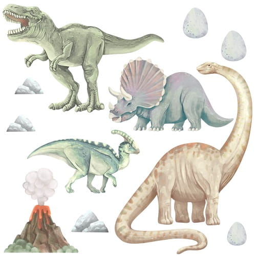 Naklejka na ścianę dinozaury I 1