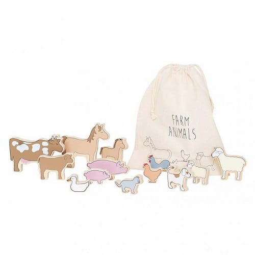 Drewniane zwierzątka Farma Jabadabado