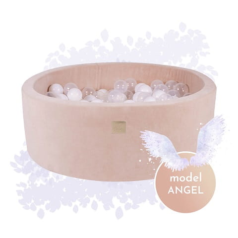 Suchy basen Velvet Angel + 250 piłek - gotowy zestaw MeowBaby