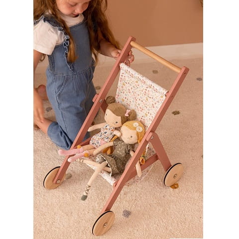 Drewniany wózek dla lalek Little Dutch 5