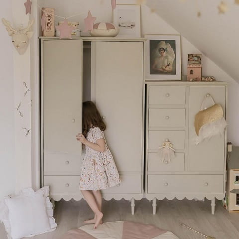 Komoda Babushka oliwka - dziecięca 1