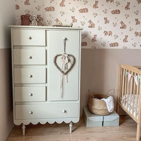 Komoda Babushka oliwka - dziecięca 8