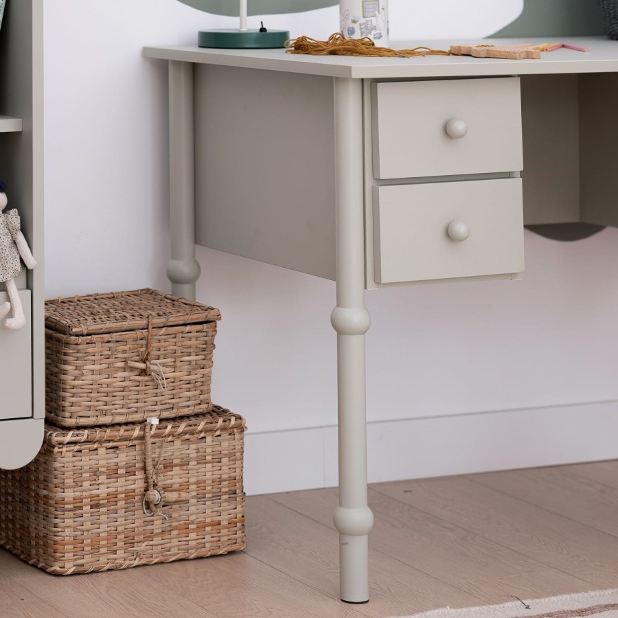 Biurko Babushka oliwka - dziecięce 5