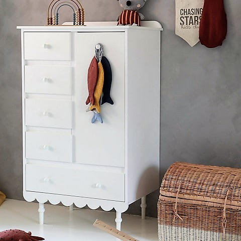 Komoda Babushka biała - dziecięca 6