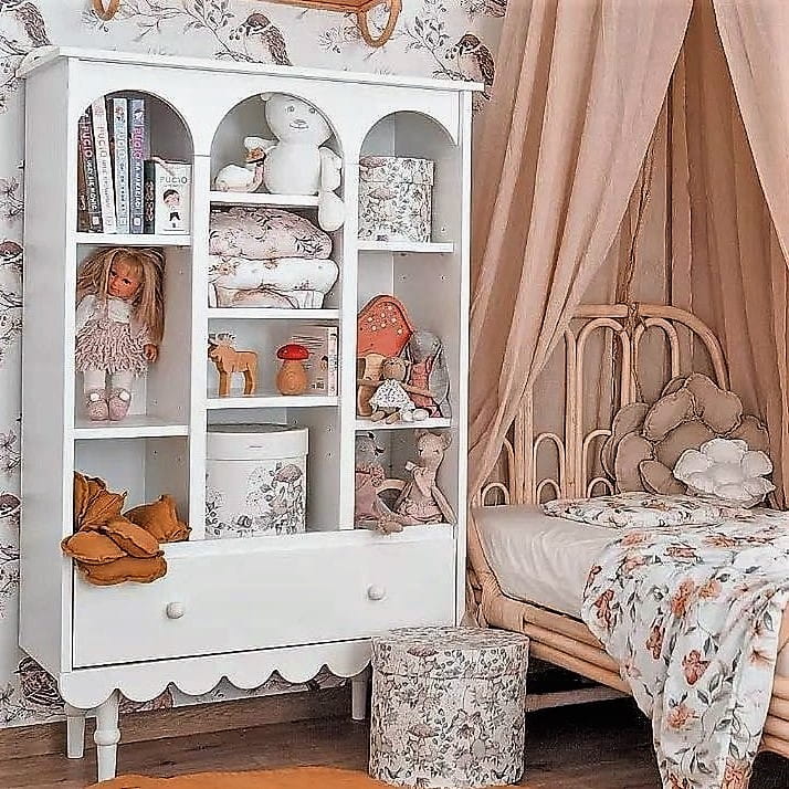 Regał Babushka biały dziecięcy 2