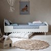 Łóżko Babushka 90x200 cm dziecięce białe 6