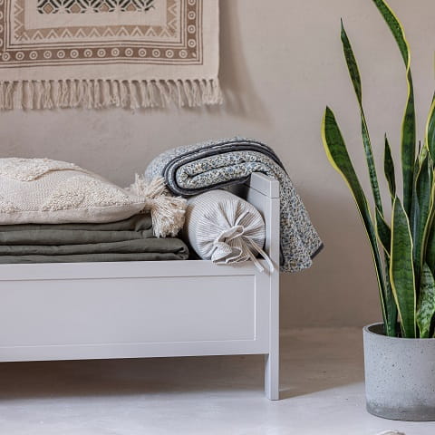 Łóżeczko - łóżko dziecięce 70x140 cm i tapczanik 2x1 Vintage kaszmir 9