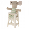 Maileg Krzesełko do karmienia białe High chair, Mouse - Off white 1