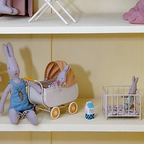 Maileg kojec łóżko łóżeczko dla myszek Playpen 2