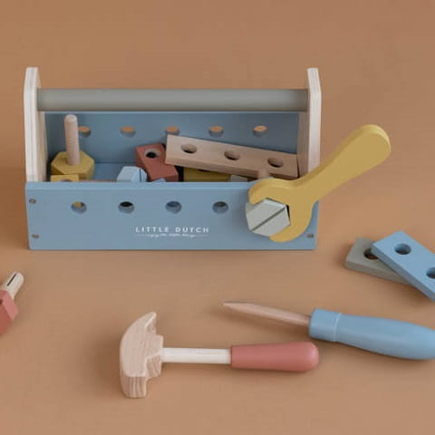 Toolbox zestaw majsterkowicza skrzynka z narzędziami Little Dutch 3