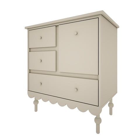 Komoda Babushka oliwka mała - dziecięca 1