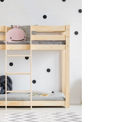Drewniane łóżko piętrowe dla dzieci 2